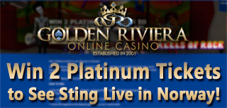 golden riviera casino 2 tickets sting concert