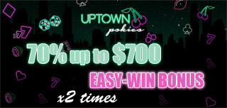 uptown pokies casino 70% easywin bonus