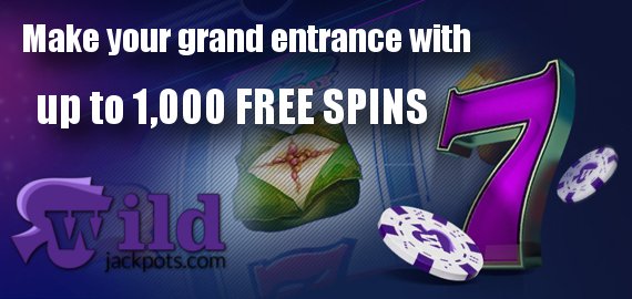 1,000 Free Spins Welcome from WildJackpots Casino