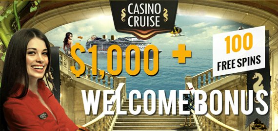 Welcome Bonus $1,000 + 100 Free Spins from Casino Cruise