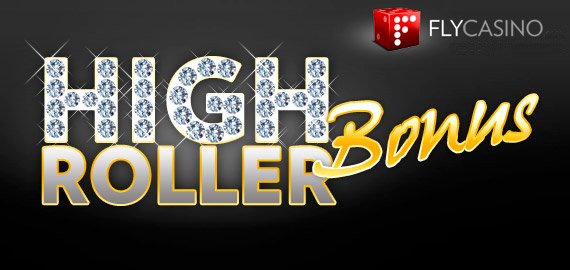High Roller Bonus 100% up to $/€/£500 from Fly Casino