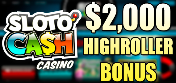 400% up to $2,000 Welcome Bonus from Sloto'Cash Casino