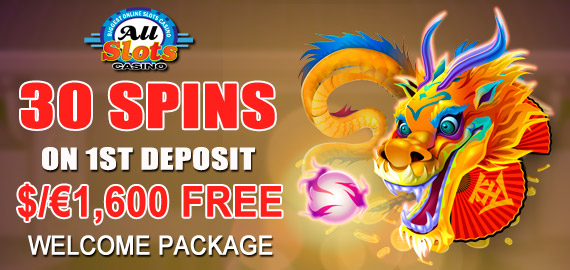 30 Free Spins on Dragon Dance and $/€1,600 Free Welcome Pack from All Slots Casino