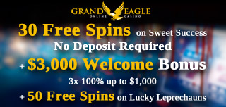 grand eagle casino welcome no deposit free spins and match
