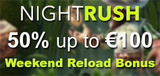 night rush casino weekend reload bonus review
