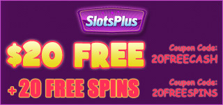 slots plus casino 20 free and 20 free spins no deposit