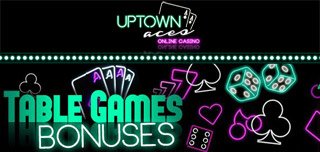 uptown aces casino table games bonus welcome