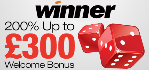 200% up to £300 Live Casino Welcome Bonus from Winner Casino