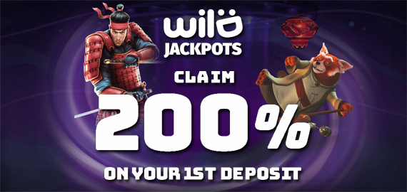 200% First Deposit Bonus from Wild Jackpots Casino