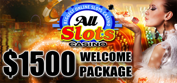 $1,500 Welcome Bonus Package from All Slots Casino